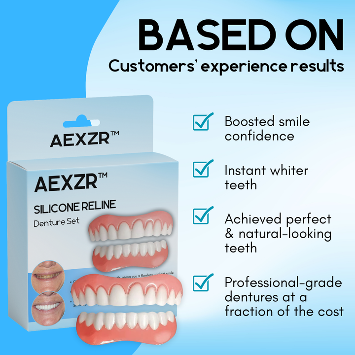 AEXZR™ Silikonová sada zubních protéz