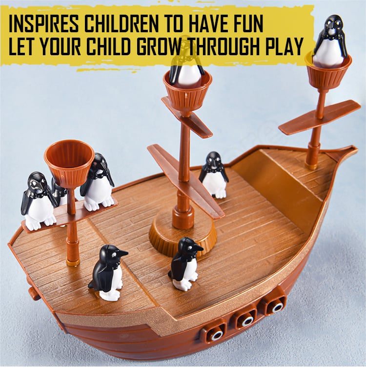 AhoyPenguin+™ Pirátská loď s tučňáky | Zábava pro celou rodinu!