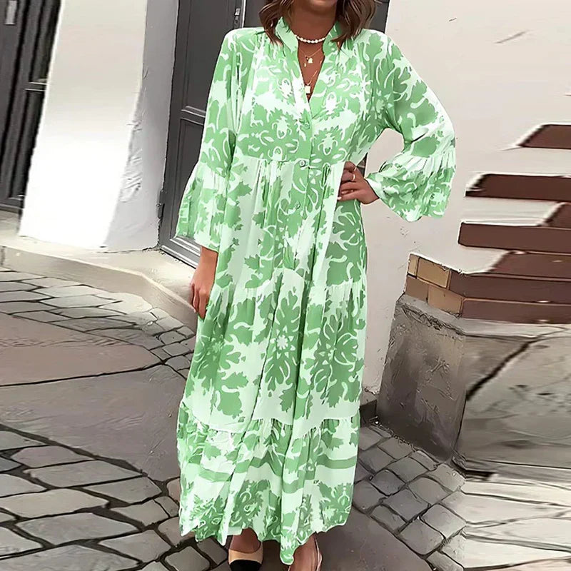 Alice Lemmo™ Maxi boho šaty s potiskem