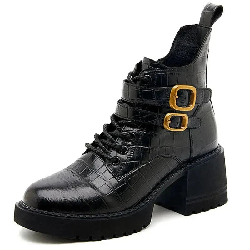 Ambre Classy™ Teplé módní boty na vysokém podpatku