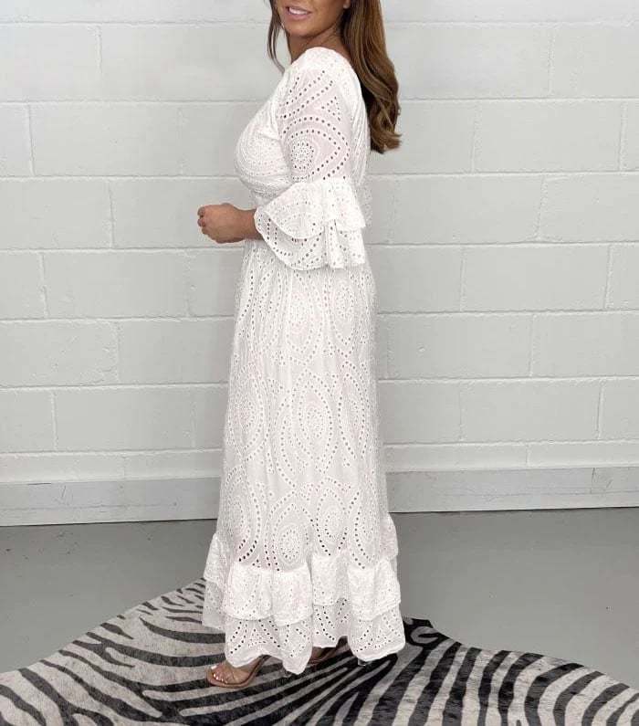 Antoinette™ Elegantní krajkové letní dlouhé šaty