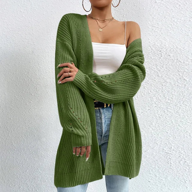 Ascención™ Volný pletený svetr s výstřihem do V