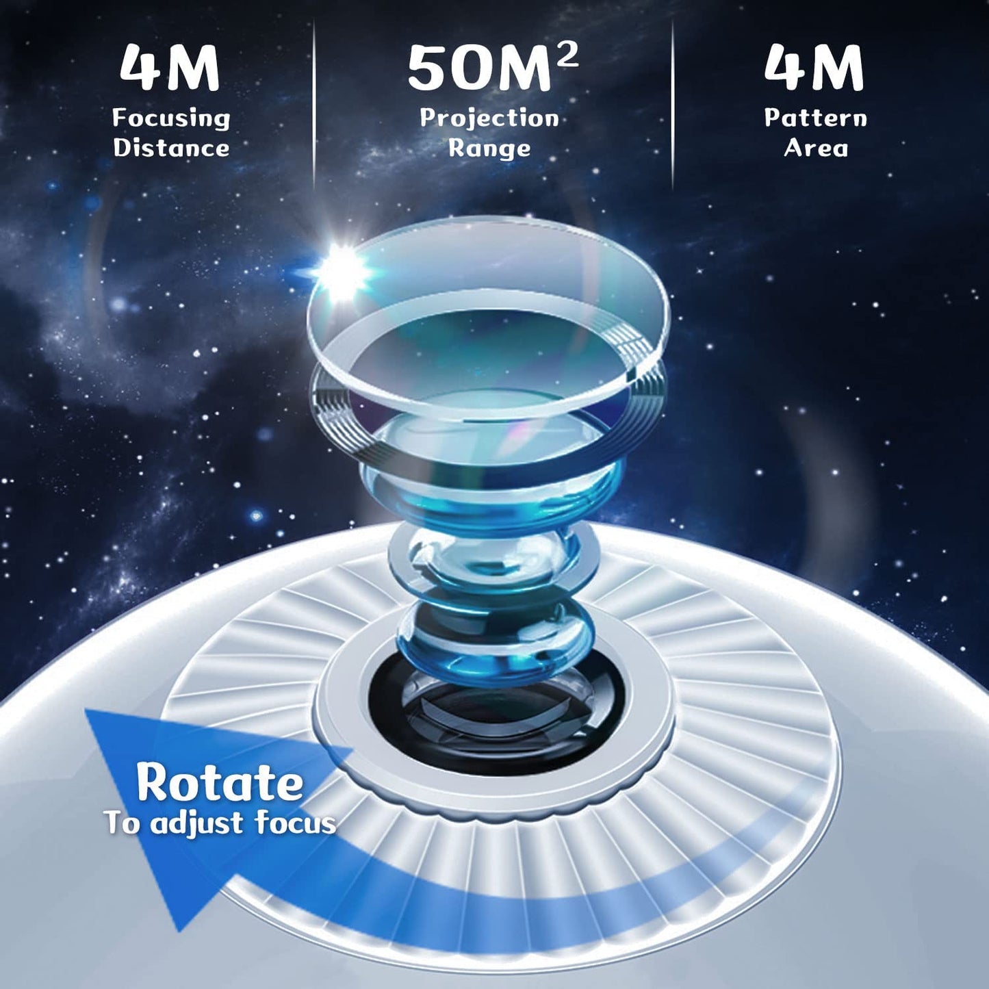 AstralVision™ Hvězdný projektor galaxie