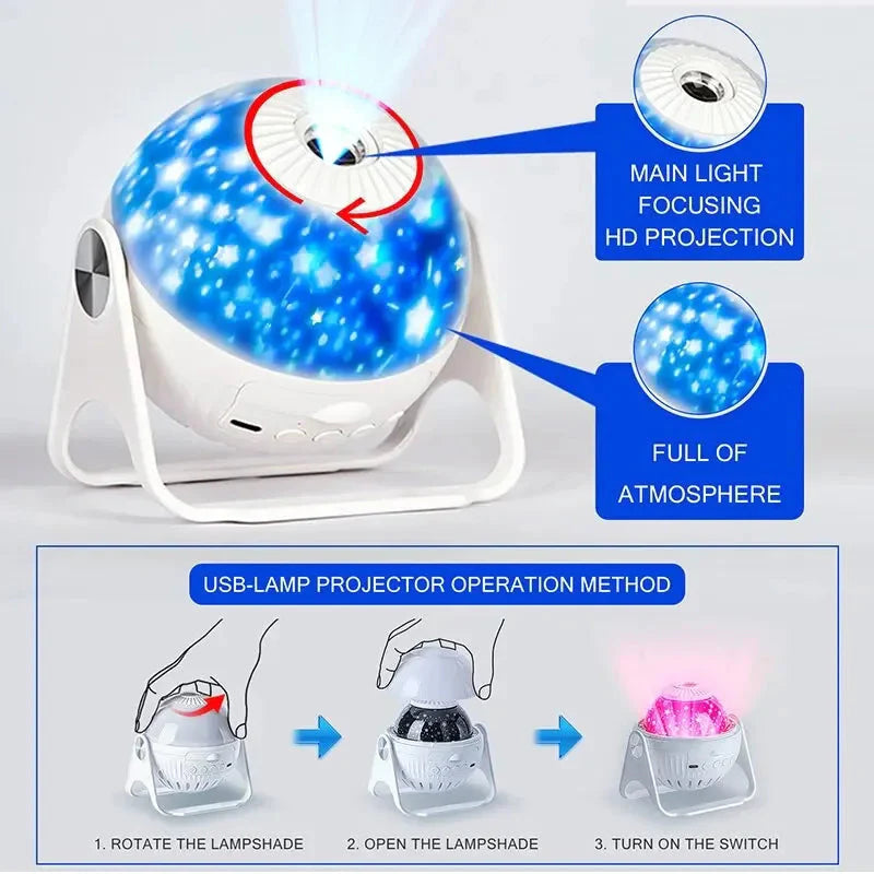 AstralVision™ Hvězdný projektor galaxie