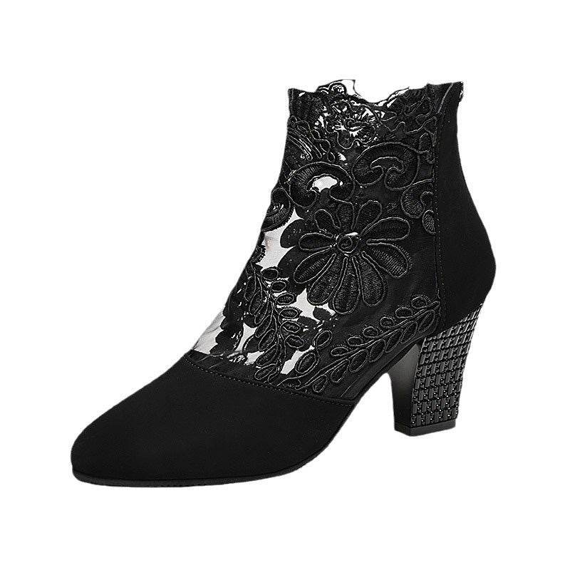 Aurora Marullo™ Letní elegantní vysoké podpatky s krajkou