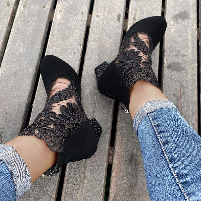 Aurora Marullo™ Letní elegantní vysoké podpatky s krajkou