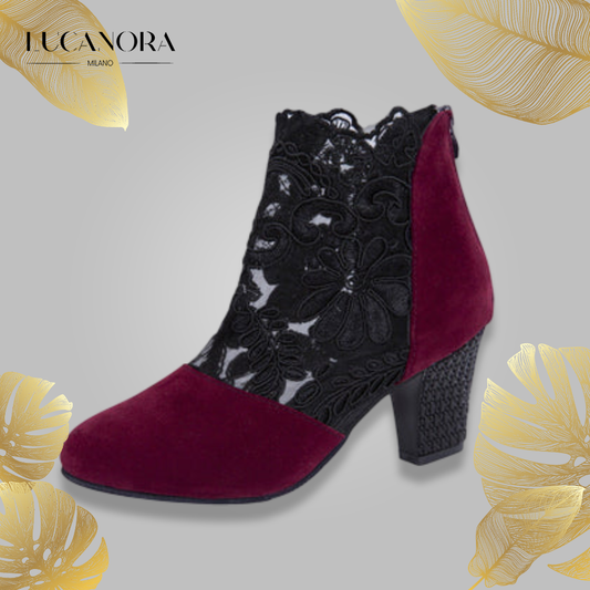 Aurora Marullo™ Letní elegantní vysoké podpatky s krajkou