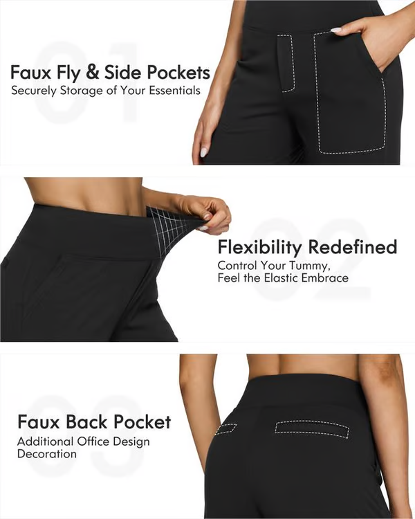 Aza Buffo™ Volné elegantní kalhoty