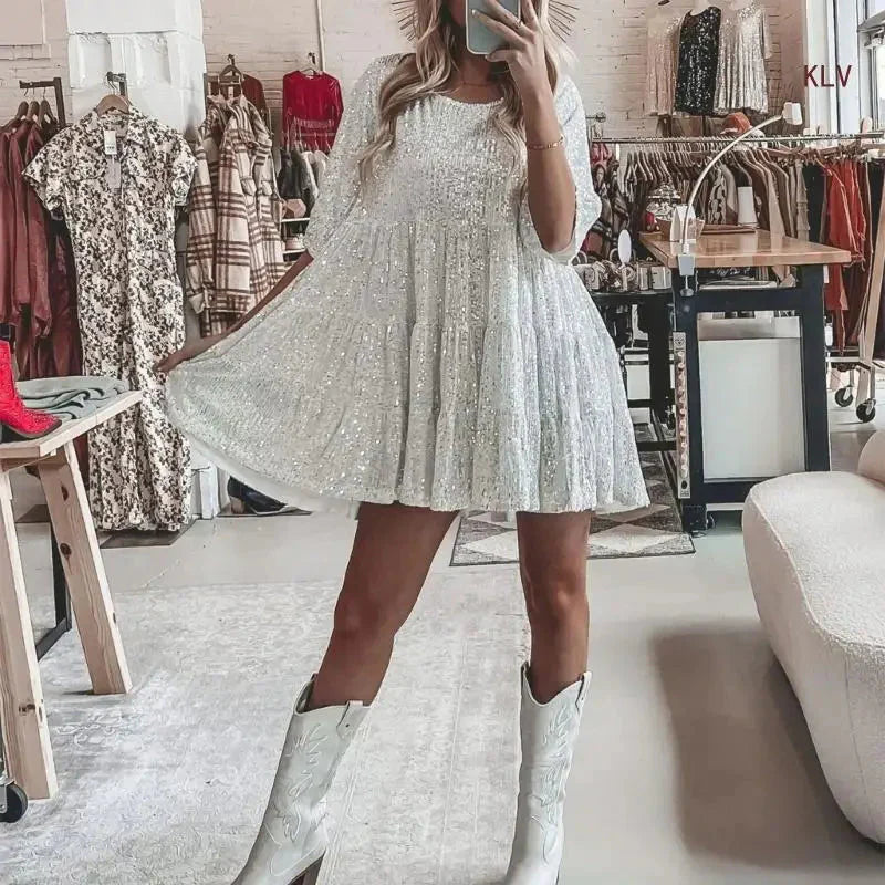 BabyDoll™️ Flitrové šaty