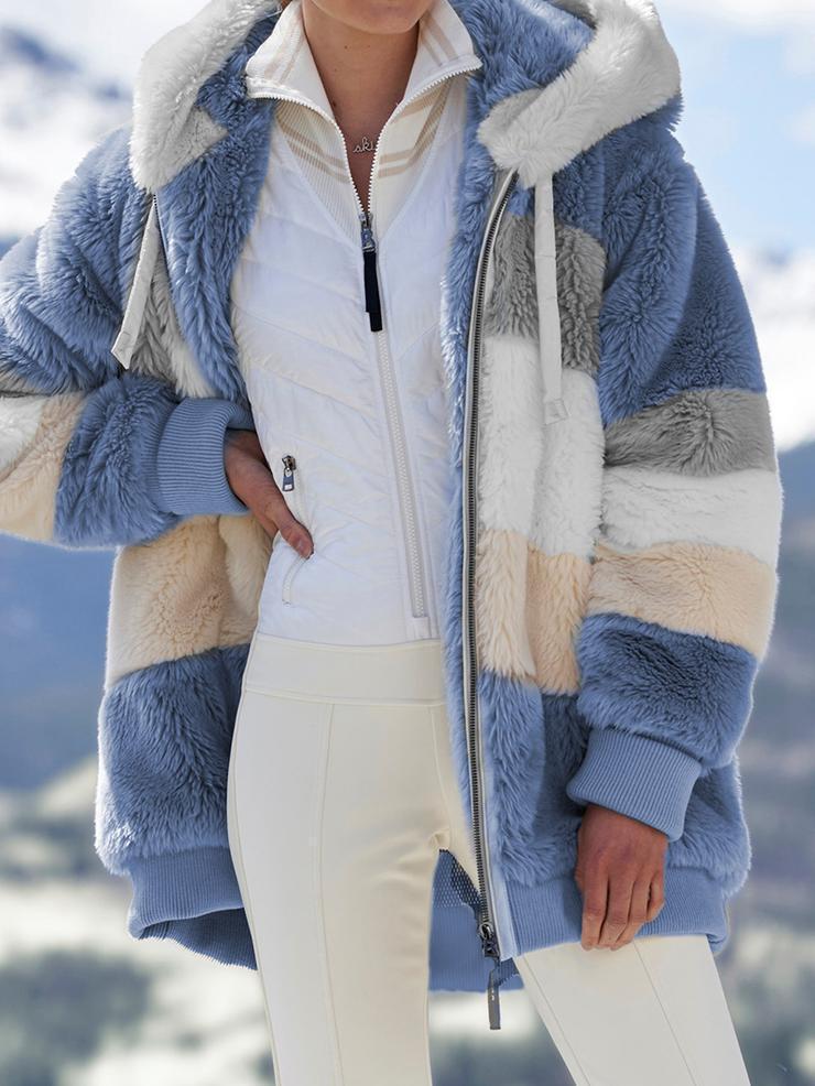 Bella Chaud™ Unisex zimní měkká pruhovaná bunda