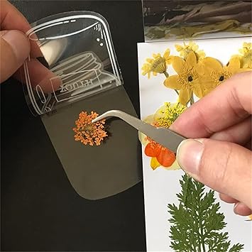 BloomDrop™ Transparentní záložky pro sušené květiny