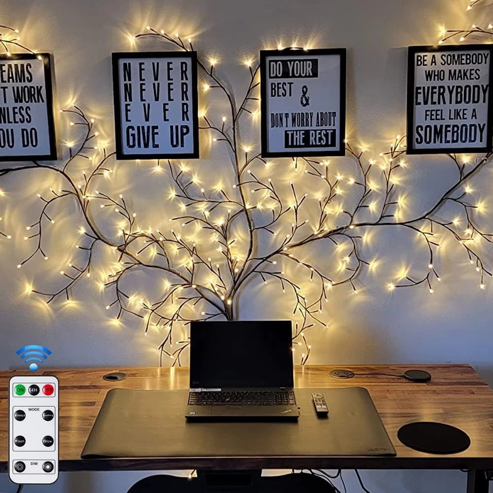 Brightex™️ Nástěnná LED dekorace - vrba