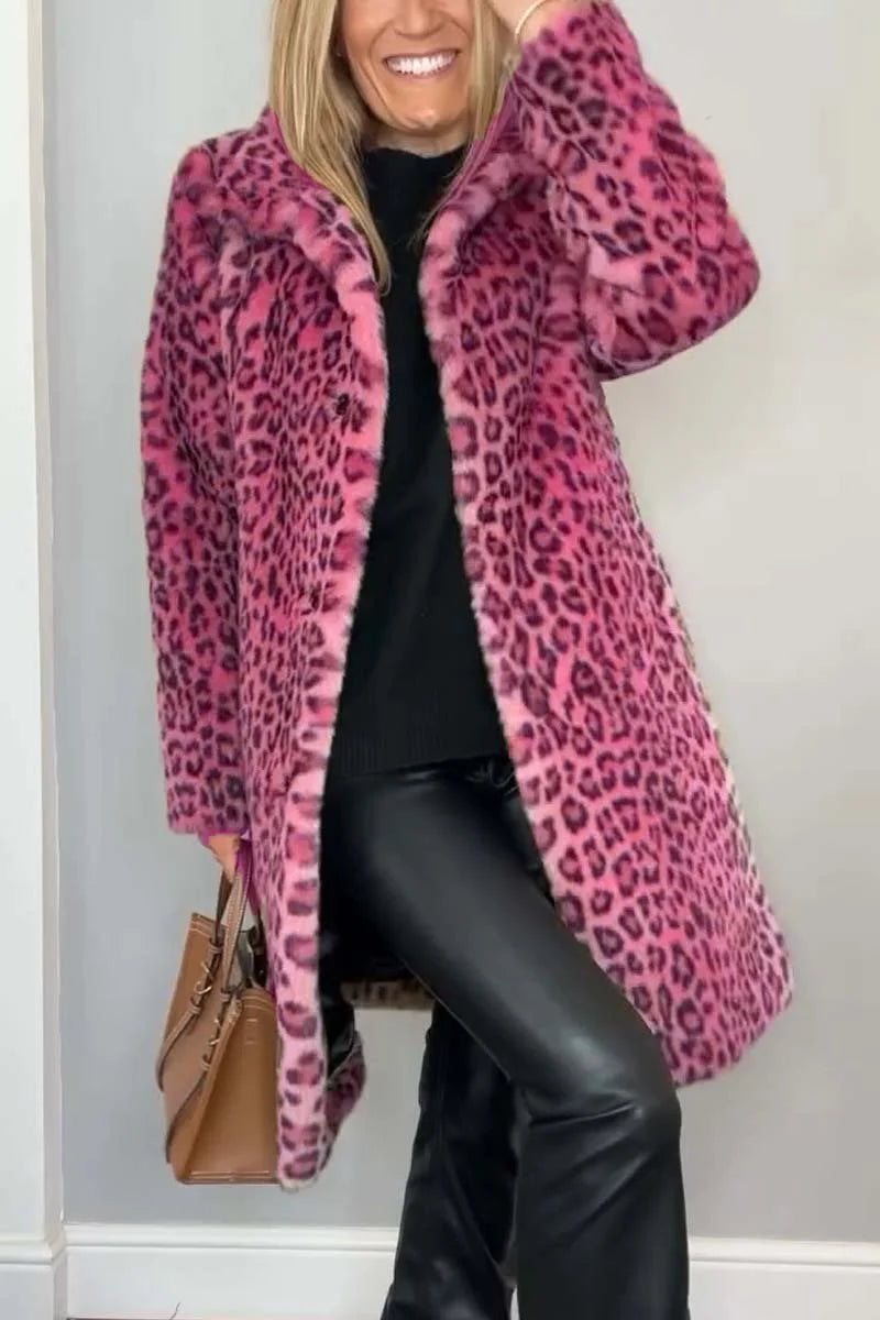 Camelia Ezzo™ Stylová bunda s leopardím vzorem