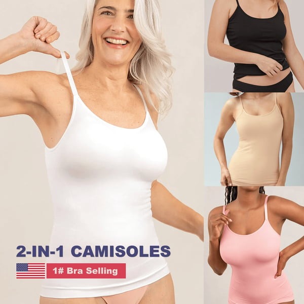 Carina Vars™ Dámské tílko s vestavěnou vyztuženou podprsenkou