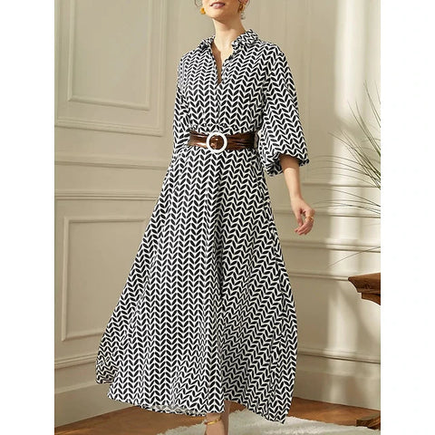 Carlotta™ Elegantní retro dlouhé šaty