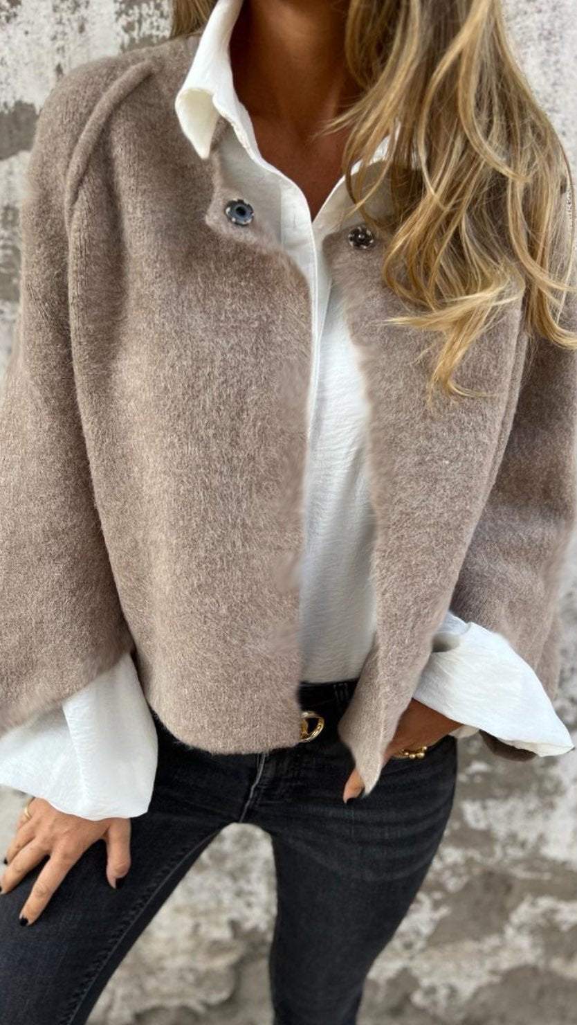 Carmelita™ Podzimní útulný a stylový svetr