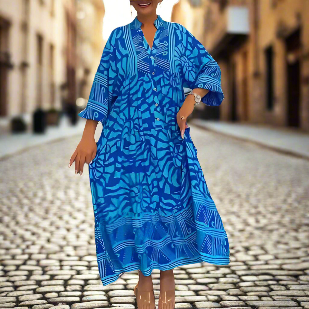 Caterina Tarro™ Dámské volné šaty s potiskem