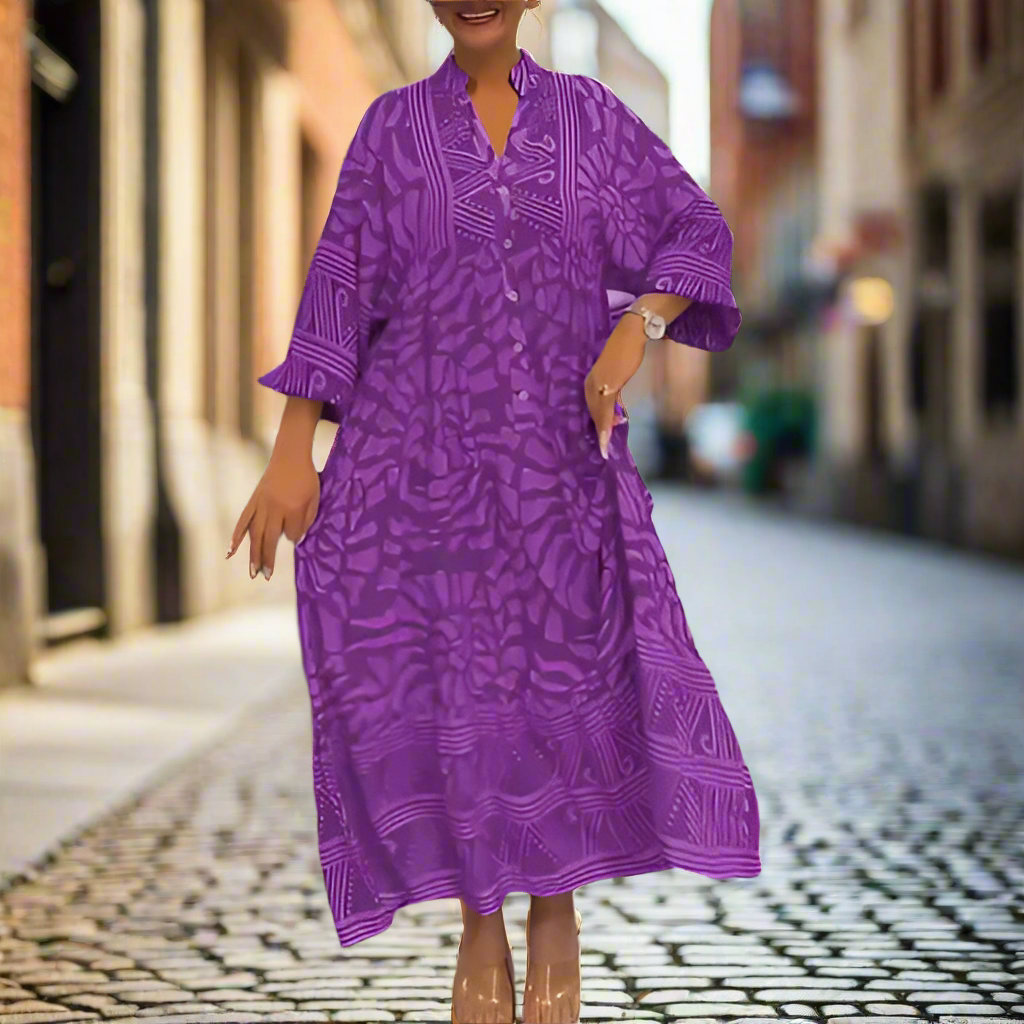 Caterina Tarro™ Dámské volné šaty s potiskem