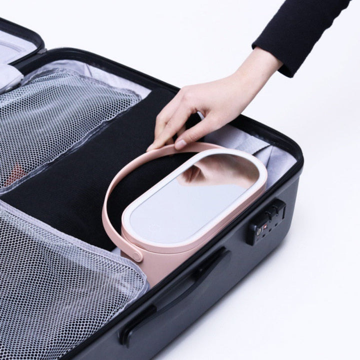 ChicBox™ Přenosné kosmetické zrcátko LED s úložným prostorem
