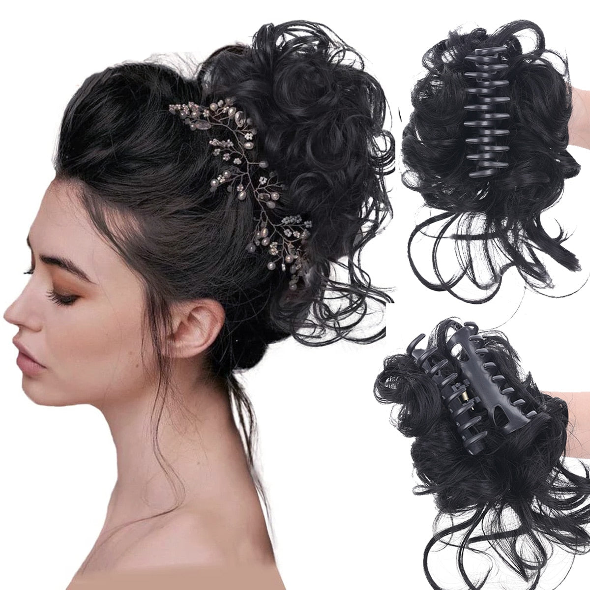 ChicChignon™ Uzlový příčesek s klipem