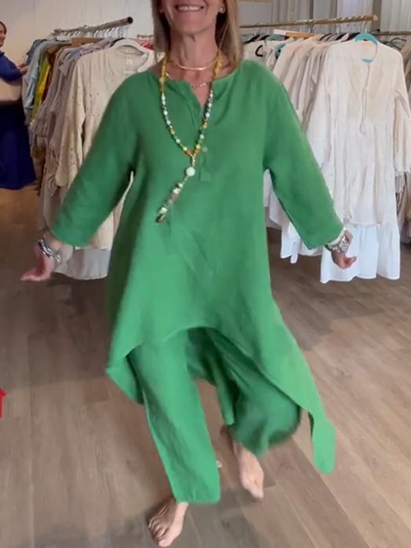 Chita Ortego™ Oversized 2ks ležérní kombinéza s dlouhými rukávy
