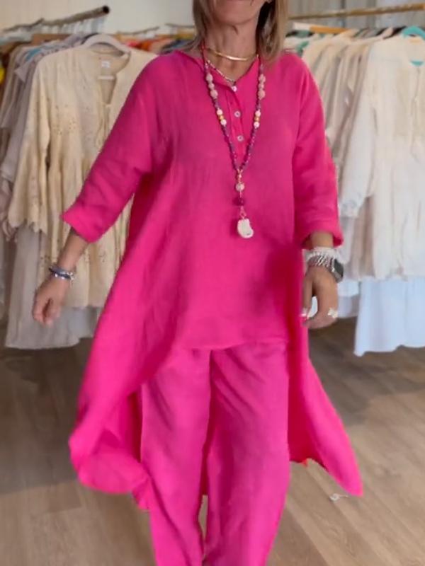 Chita Ortego™ Oversized 2ks ležérní kombinéza s dlouhými rukávy