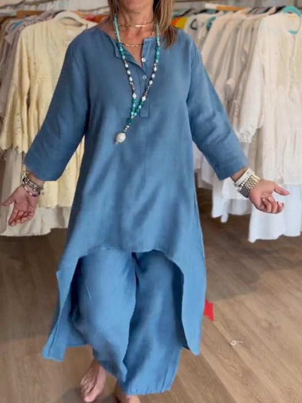 Chita Ortego™ Oversized 2ks ležérní kombinéza s dlouhými rukávy