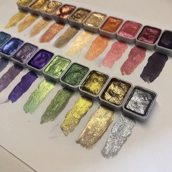 ChromaLux™ Práškový minerální perleťový pigment umělecký akvarel