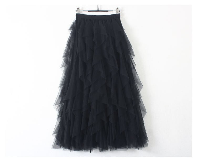 Conchita™ Boho sukně s vysokým pasem a volánky