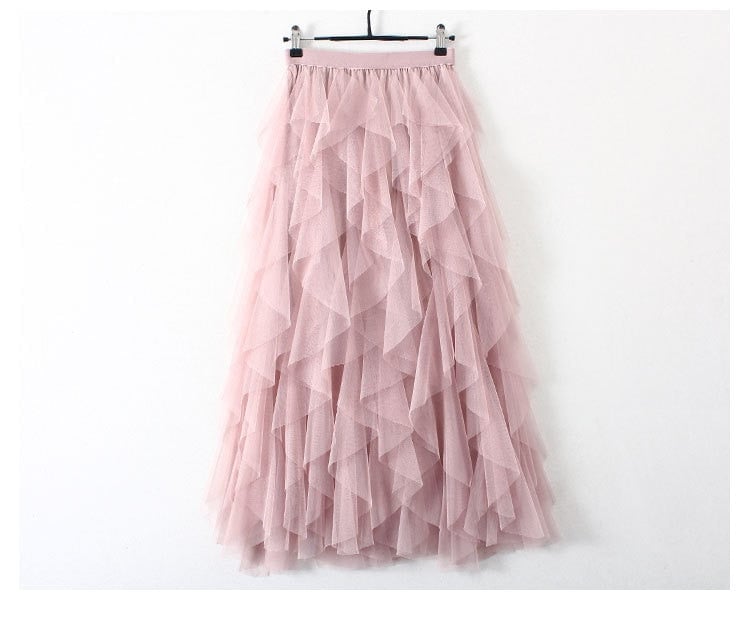 Conchita™ Boho sukně s vysokým pasem a volánky