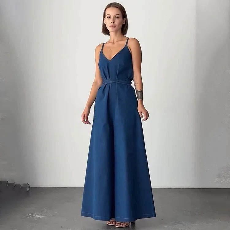 Cora Loy™ Elegantní overal se širokými nohavicemi