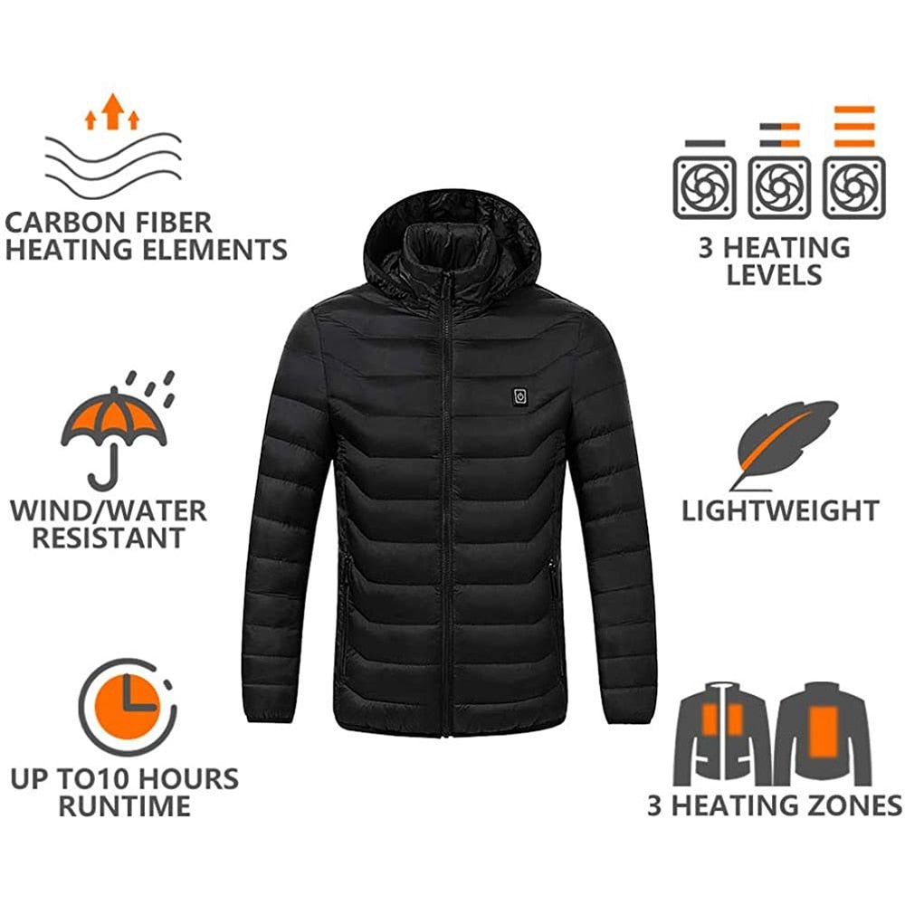 CozyKing™️ Unisex powerbankou vyhřívaná bunda