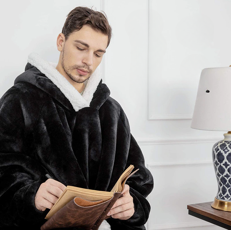 CuddleHoodie+™ Pohodlná oversize mikino-deka | Zatočte se zimou s naší hřejivou mikinou!