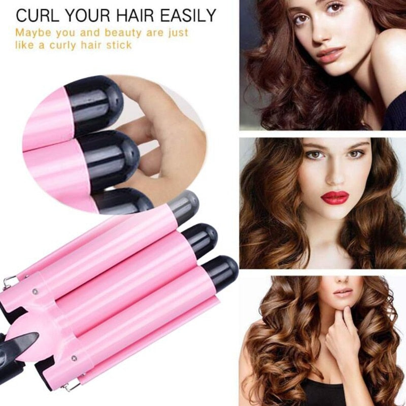 CurlTrine™ Trojitá keramická kulma na vlasy