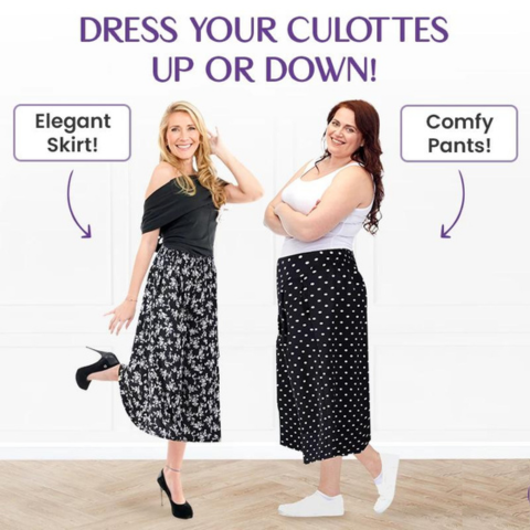 CurvyCharm™ Strečové kalhoty se širokou nohavicí
