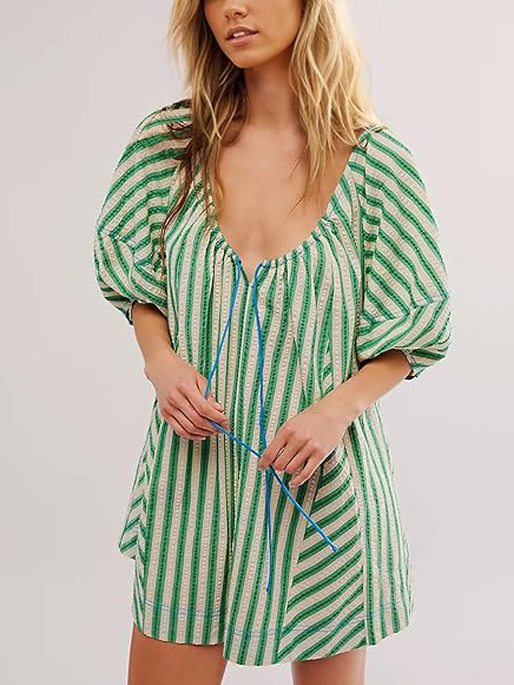 Danette Lane™ Romper s puff rukávy