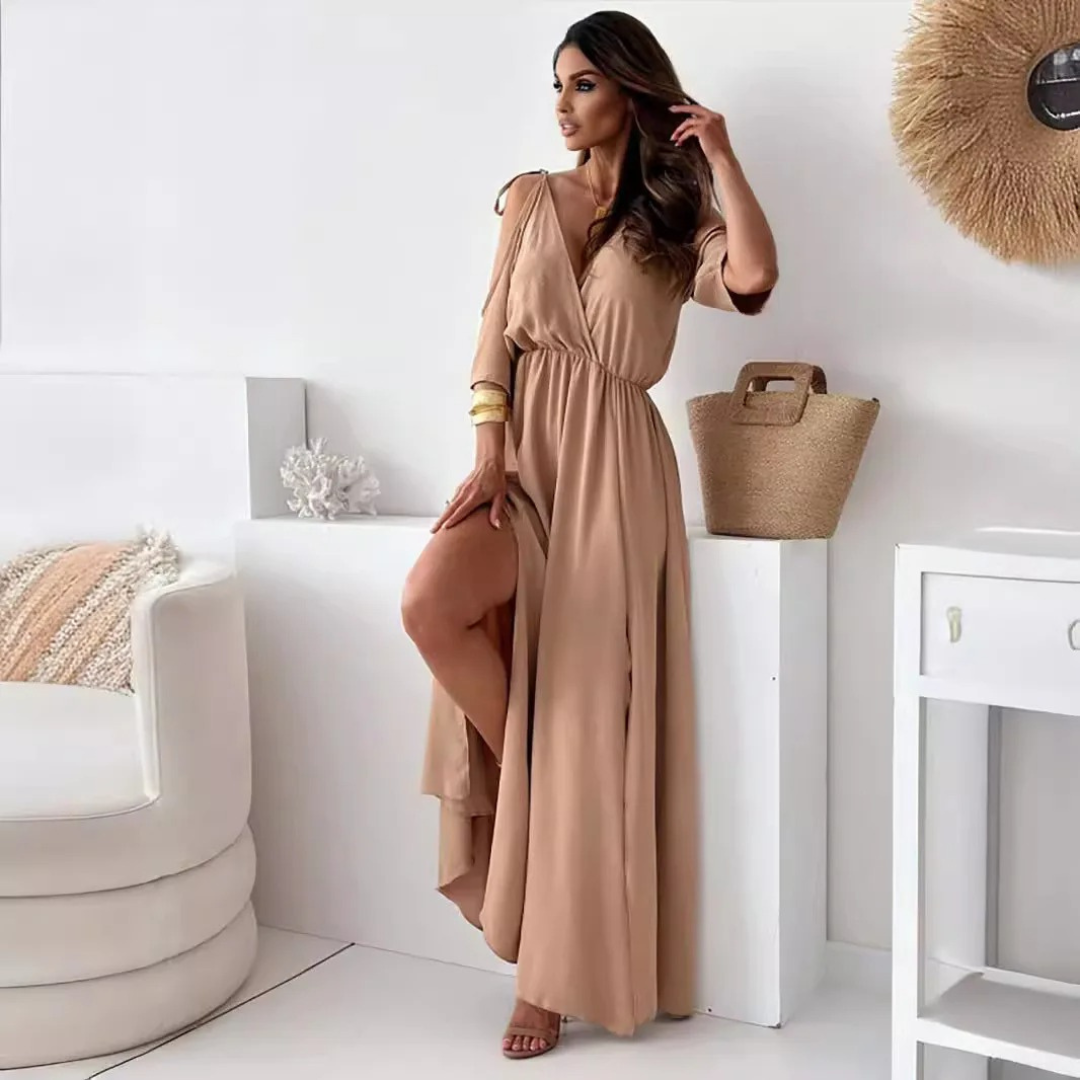 Daniela Turri™ Elegantní maxi šaty s vysokým pasem