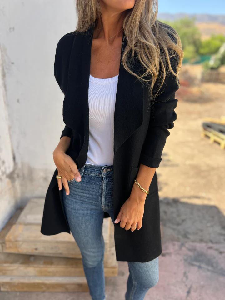 Donna Serafini™ Stylový a teplý dlouhý svetr