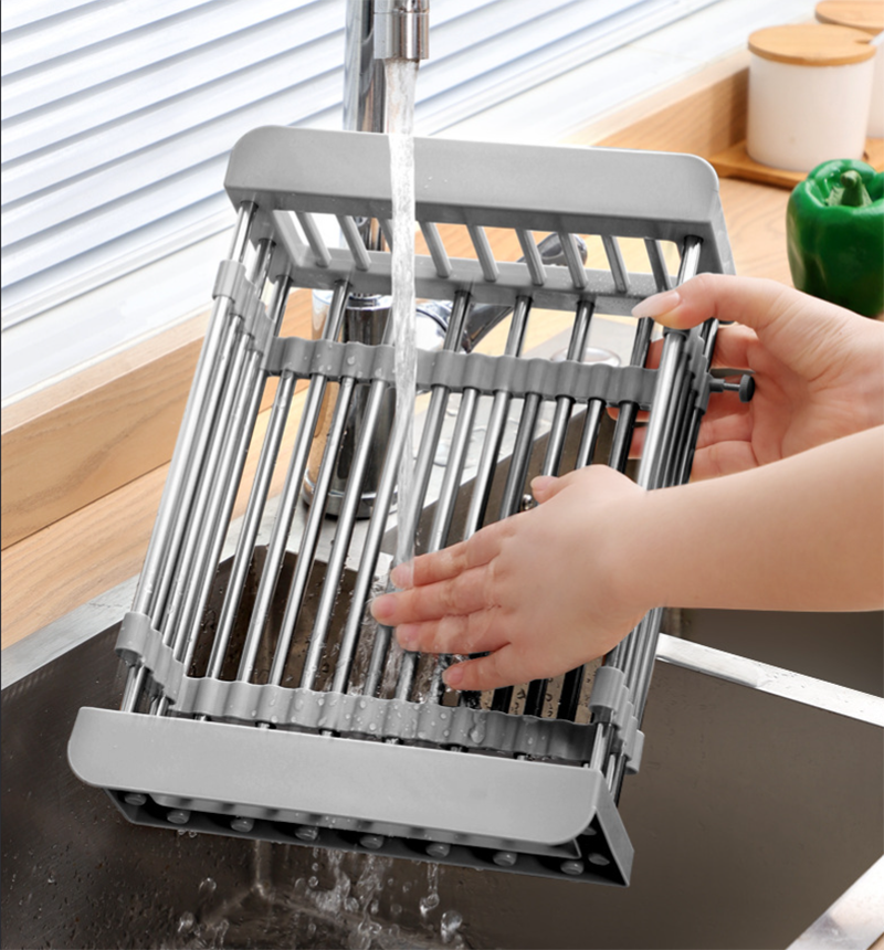 DryMax™ Nastavitelný odkapávač na nádobí z nerezové oceli