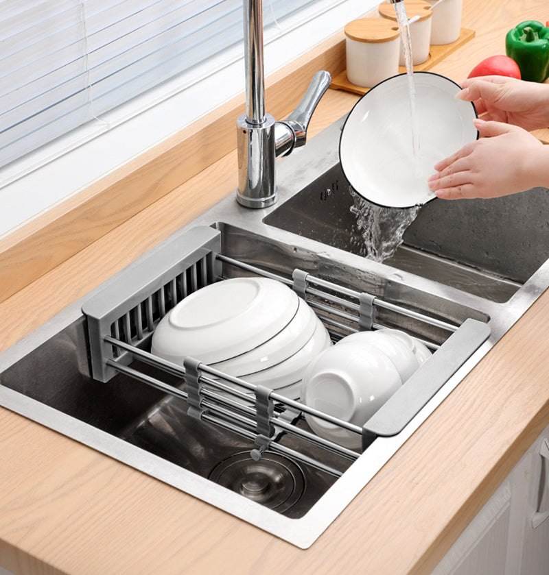 DryMax™ Nastavitelný odkapávač na nádobí z nerezové oceli