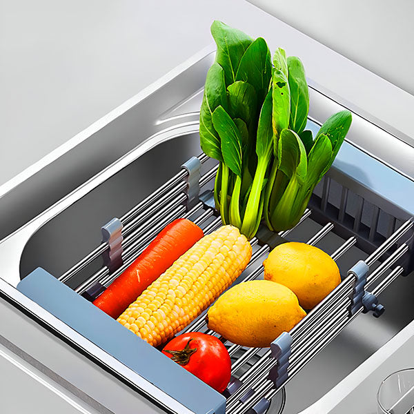 DryMax™ Nastavitelný odkapávač na nádobí z nerezové oceli