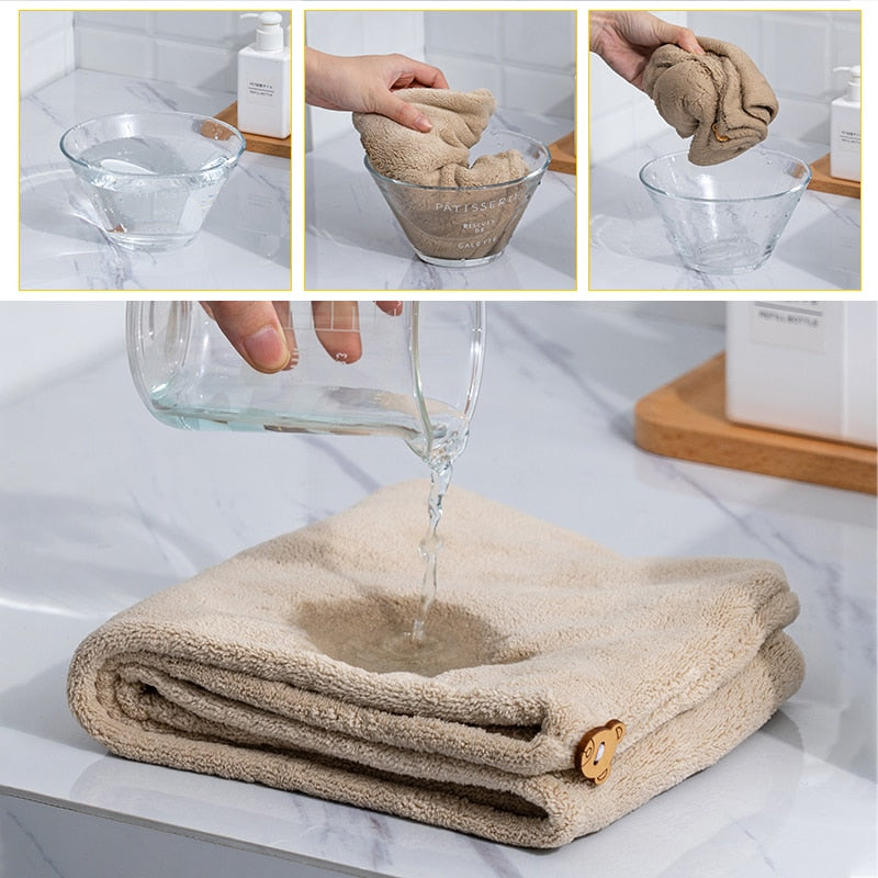 EasyDry+™ Ručník na vlasy z mikrovlákna | Suché vlasy během chvilky!