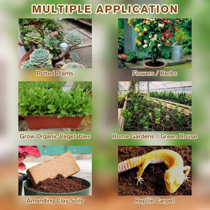 EcoBloom™ Prémiové organické cihly z kokosového vlákna pro rostliny