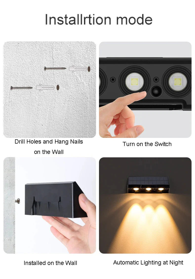 EcoLume™ Solární nástěnné svítidlo