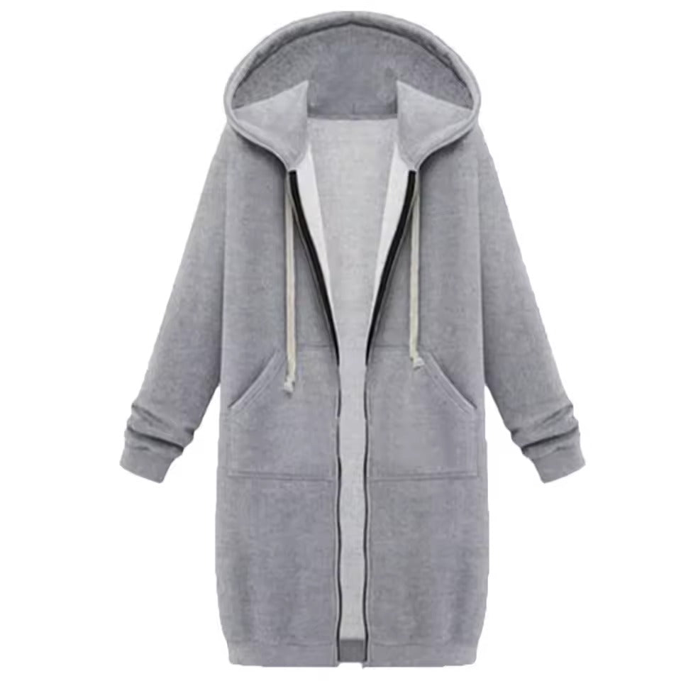 Edda Mirarchi™ Dámské ležérní Zip up fleecová mikina s kapucí