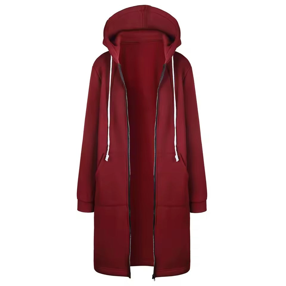 Edda Mirarchi™ Dámské ležérní Zip up fleecová mikina s kapucí