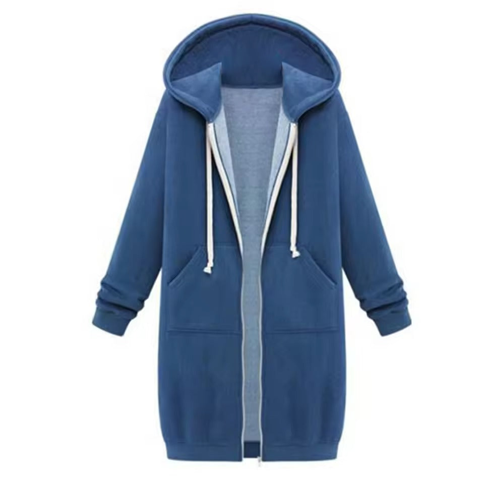 Edda Mirarchi™ Dámské ležérní Zip up fleecová mikina s kapucí