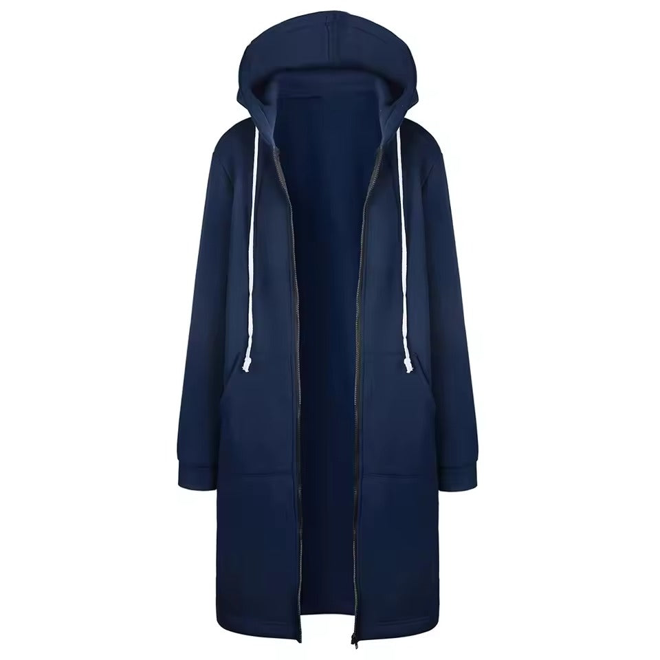 Edda Mirarchi™ Dámské ležérní Zip up fleecová mikina s kapucí