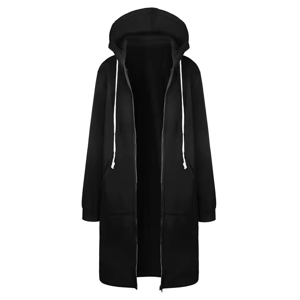 Edda Mirarchi™ Dámské ležérní Zip up fleecová mikina s kapucí