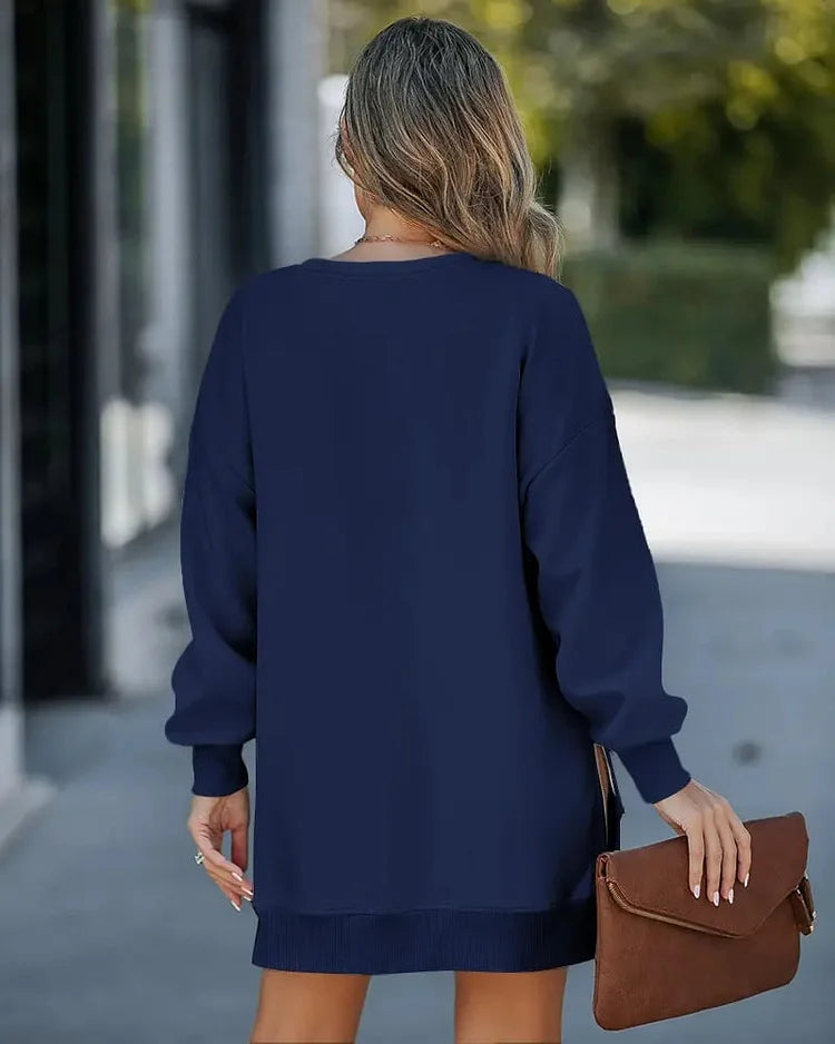 Egizia Carda™ Útulné mikinové šaty na zip